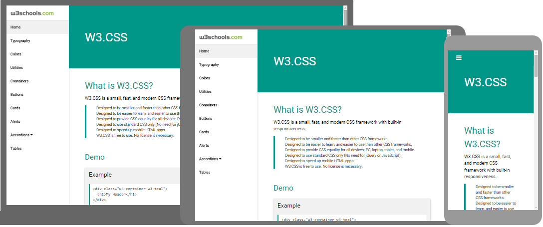 W3.CSS Responsive